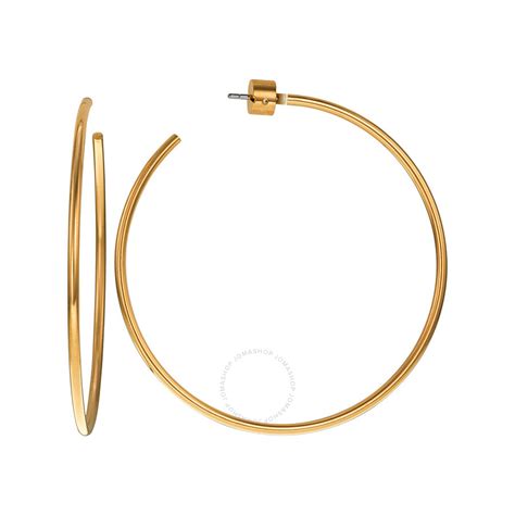 michael kors large delicate hoop earrings|michael kors large hoop earrings.